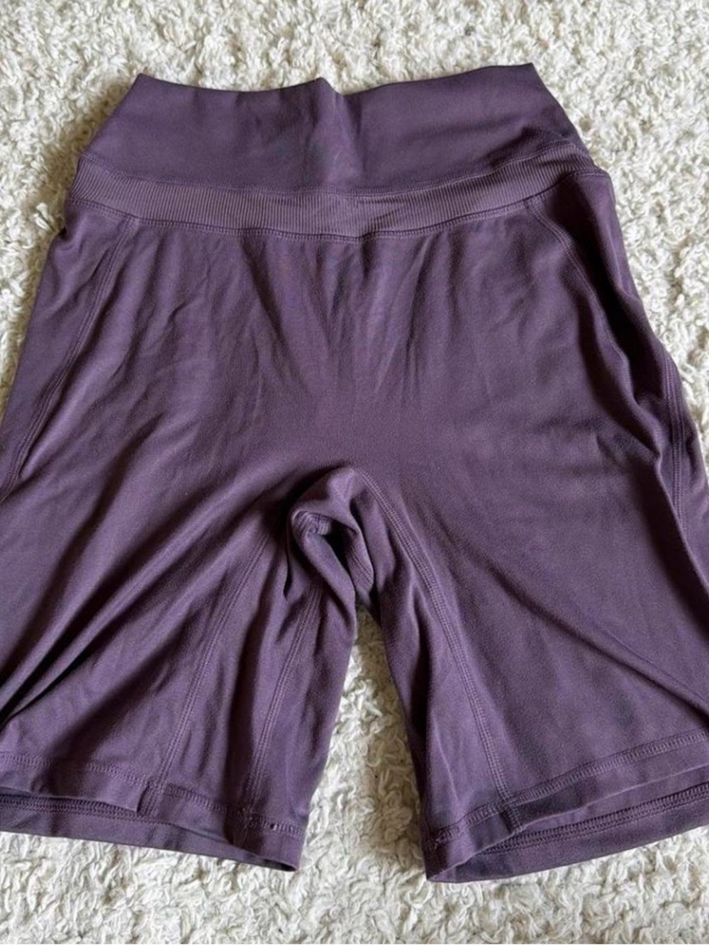 Alphalete High-Waist Plum Bike Shorts